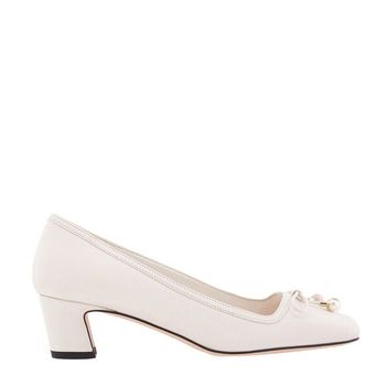 지미추 우먼 Elme 45 엠벨리시드 펌프스 Latte Brand Size 35 US 5 J000168631-LATTE 1015