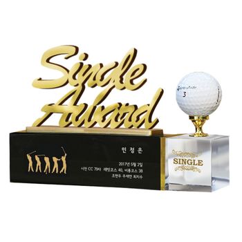 WL 싱글패 어워드 SSC20 금속 커팅 골프트로피 기념패