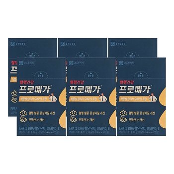 종근당건강 프로메가 식물성 알티지 오메가3 듀얼 450mg x 60캡슐 x 6박스