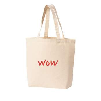 에코백 토트백 wow 감탄사 서프라이즈 놀람 다양한색상 전사이즈 패션잡화