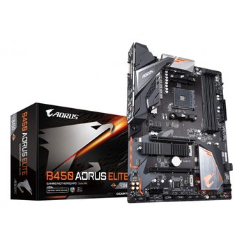 [해외] GIGABYTE B450 AORUS ELITE ATX 게이밍 마더보드 [AMD B450 칩셋 탑재] MB4624