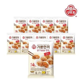 [오뚜기] 가뿐한끼 닭가슴살 만두 김치 180g x 10개 (S50785114)