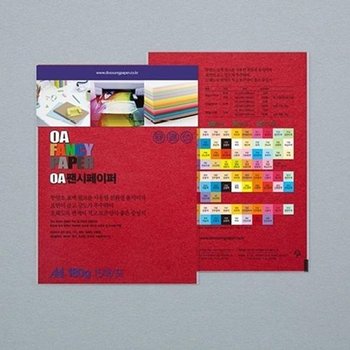 [JHQS9SY5_52CK]OA팬시페이퍼 A4 180g R63 15매x15팩