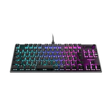 [해외] 로캣 벌칸 TKL 컴팩트 기계식 RGB USB 게이밍 키보드 JP 블랙 TKL