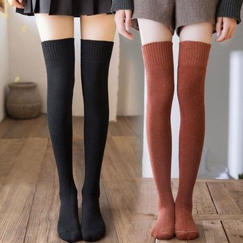 여자 스판 스타일 오버니삭스 1P 데일리 고품질 무릎 (WFG8OXC)