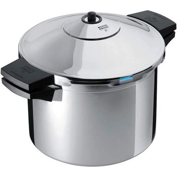 [해외] 영국 쿤 리콘 냄비 Kuhn Rikon Pressure Cooker Duromatic Inox 6L/22cm Food Steamer with Side