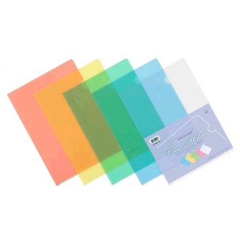 문화 A4 PP 고투명 클리어홀더 노랑 F492-7 (10개입)
