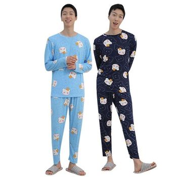 남성 APVV4403 여성 잠옷 세트 남녀공용 왕관 빅사이즈 피치원