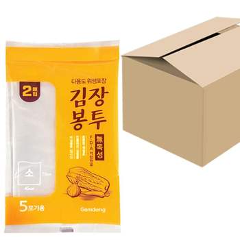 감동 김장봉투(소2매) x1박스(50개) 5포기 위생포장 김장봉투 김장비닐 김치포장 김장포장