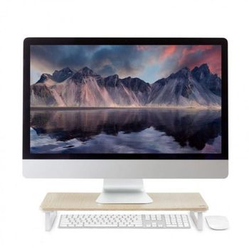 컴퓨터 거치대 받침대 모니터 우드 데스크 도어 고급 책상