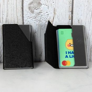 카드 FV31IT88 인기 남성 데일리 지갑 블랙 명함 슬롯 케이스