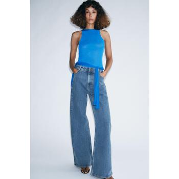 [해외] (ZARA 자라) ZW 컬렉션 하이웨이스트 와이드 진 8246 053 400