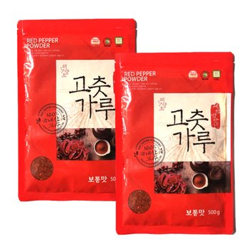 2026년 국산 예천 태양초 고춧가루 보통맛 500g 2봉