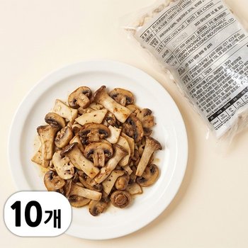 굽맨 냉동 로스트 2종 버섯 혼합버섯 5kg (500g x 10봉) 구운버섯 오븐구이 샐러드 파스타 토핑