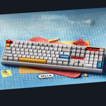 [해외] TickType DP104 무선 기계식 키보드 알루미늄소재 3가지 연결모드 PBT키캡 8000mAh