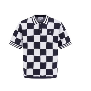 [신세계백화점](511E2TSJ33)남성 잭바니 UV-CUT 체커보드 반팔 티셔츠