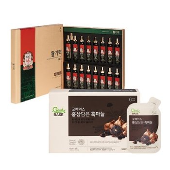 [정관장 공식] 굿베이스 흑마늘 50ml x 30포 + 활기력 20ml x 16병