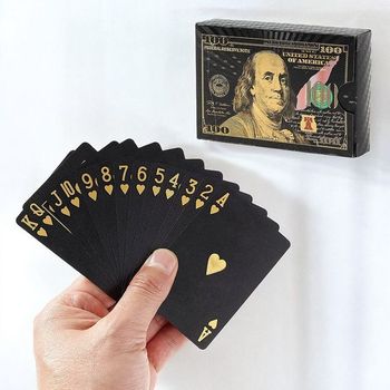 PrimeBulk 100달러 트럼프카드(블랙) 홀덤 플레잉카드