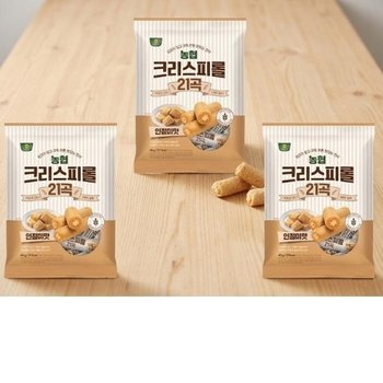 농협 크리스피롤 21곡 인절미맛 400g 2+1(총3개) 탕비실 캠핑 맛있는 간편한 간식 과자 디저트