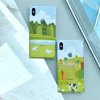 이한피플 draw_sumin 숲속 아이폰큐브케이스