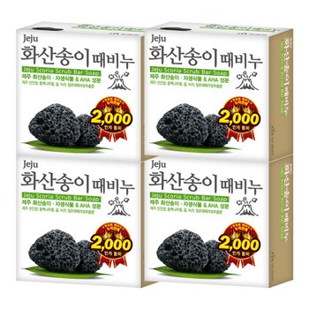 무궁화 화산송이 때비누 100g X 4개