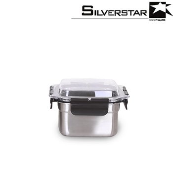 [SILVERSTAR] 실버스타 오아이씨 국내산 돔형 스텐밀폐용기 3호 880ml