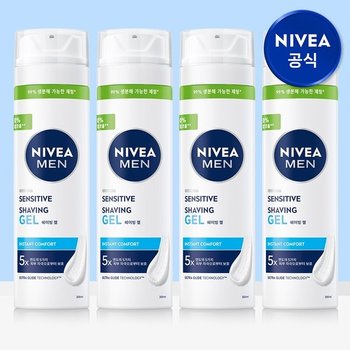 맨 센서티브 쉐이빙 젤 200ml 4개