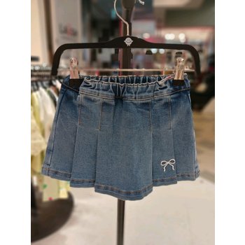 플리츠 데님 스커트 DM (86A19-431-73)