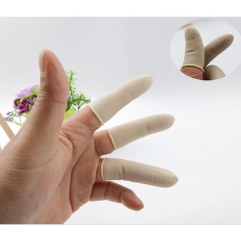 sDD 수작업 지폐세기 골무 손가락 고무장갑M 10P