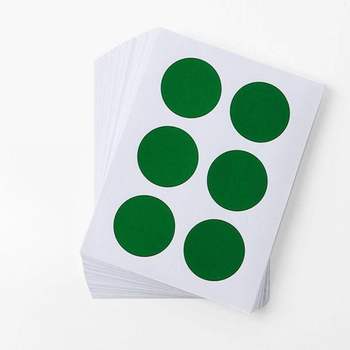 30mm 761XGZ71 스티커 60매 그린 칭찬 설문조사 학교 컬러