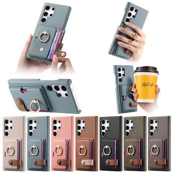 갤럭시a35 25 34 53 33 34 32 51 카드 지갑 골드 링 가죽 케이스