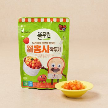 우리아이 홍시깍두기 300g