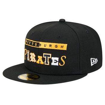 [해외] 뉴에라 피츠버그 파이리츠 Ransom 59FIFTY 피티드 햇 모자 - 블랙 10843305