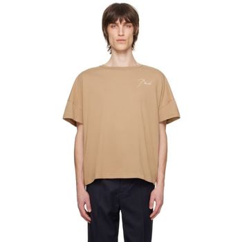 25 FW  베이지 리버스 티셔츠 241923M213067 72058494