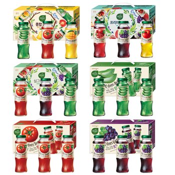 웅진 자연은 병음료 6종 토마토 알로에 포도 석류 사과  망고 180ml x 1박스(12병)