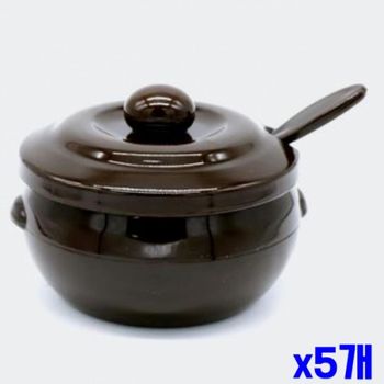 전통 항아리모양 양념단지 1호 X5개 다대기보관 업소용양념단지 식당양념통 젓갈통