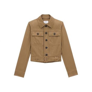 크롭드 자켓 인 코튼 서지 여성 11001105 146690031