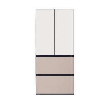 삼성전자 비스포크AI 김치플러스 4도어 490L 새틴화이트/새틴베이지 RQ49DB9401C4 (IN)