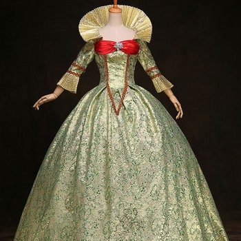 교복몰 골드그린 라운드 빅카라 페스티벌 드레스 코. (WFGQVS2)