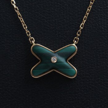 [중고] [중고명품] 쇼메 말라카이트 주드 리앙 750 로즈골드 목걸이