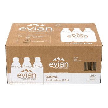 에비앙 천연광천수 330ml 24개