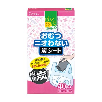 그린에버 일본 S.T. 엘즈 악취 냄새 제거 활성탄 숯 시트 40매입