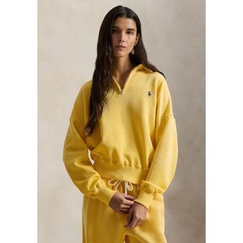 폴로랄프로렌 플리스 쿼터 집 스웨트셔츠 대학 노랑 153629971