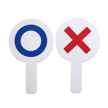 OX 게임 팻말 퀴즈 양면 행사 이벤트 2개