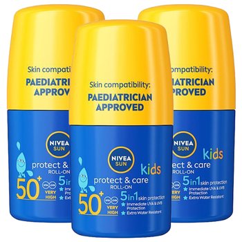 [해외] 니베아 선 키즈 SPF 50+ 선크림 롤온 50ml 3개