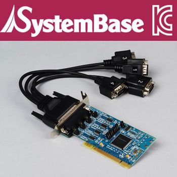 SystemBase(시스템베이스) AP45GV26 4포트 RS-422/485 PCI 시리얼 카드(케이블 타입)/Multi-4C/L