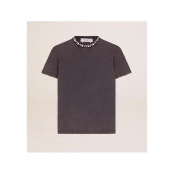 [해외] GOLDEN GOOSE  T SHIRT ANTHRACITE GWP01220 P000670 60318/ANTHRACITE [관부가세포함]