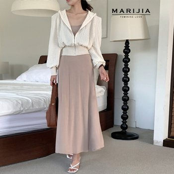 [MARIJIA] 소프트 무드 후드집업&롱원피스 세트_MSTB21154