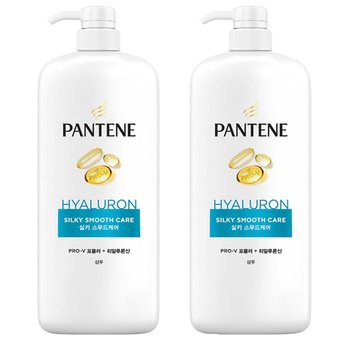 팬틴 실키 스무드케어 1200ml 샴푸X2개