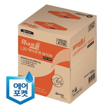L20 에어포켓 와이퍼 절약형 300매x1카톤(41709) 산업용와이퍼